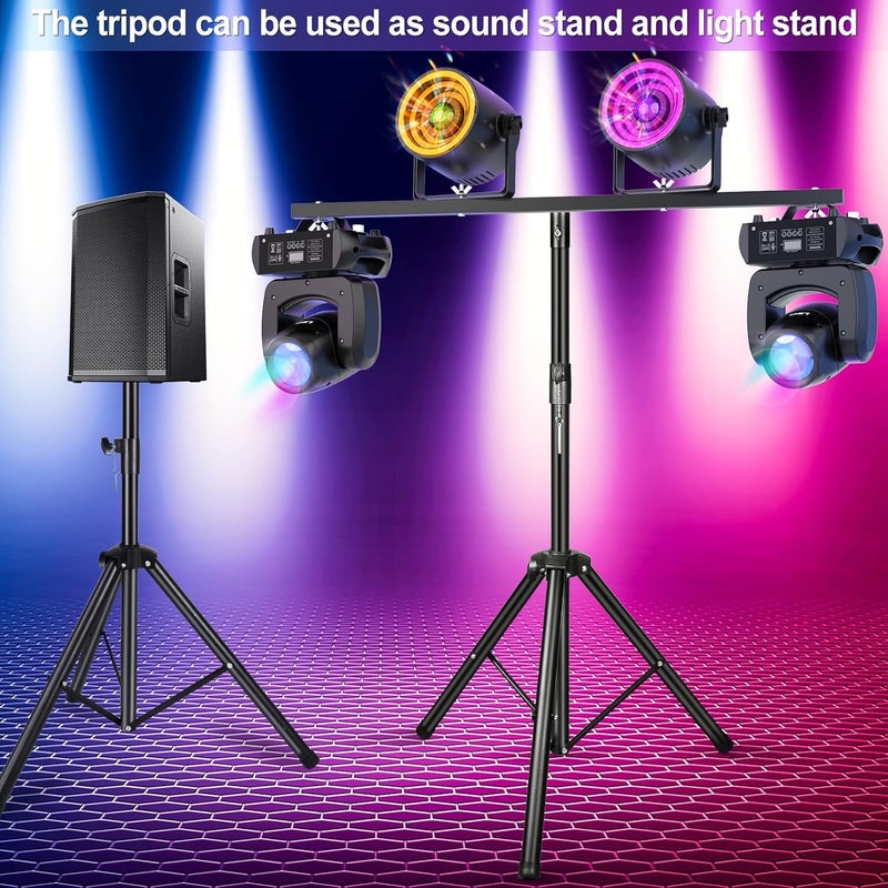 UKing Light Stand, DJ Light Stand for Par Lights, Protable Light Stand Tripod, Lightweight Metal DJ Light Stand with Crossbar, Stage Light Stand for Stage, Bar, Banquet, Party (39-70 In) - Image 4
